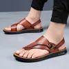 Sandaler Casual Flip-Flops Men Summer Anti-Skid utomhus med dubbla användningar Sandaler Ultra-fina plywood tofflor Sandaler och sandaler för män 230719