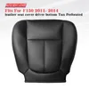 Araba koltuğu, 2011-2014 f250 siyah için ön sürücü tarafı PU deri yastık alt kapağı kaplar