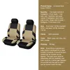 Car Seat Covers Embroidery Set Universal Fit Most Cars With Tire Track Detail Styling Protector Rear Back