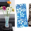 Вазы 2 ПК Hot Sale Plaalte Plasticable Foldable Mularable Vase Flower Home Decor оптом случайный цветовой рисунок Z230719