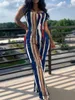 Kvinnors jumpsuits Rompers LW Plus Size Women Sexig Jumpsuit Tie Dye Pocket Design Cami Camis Bodycon Skinny Bodysuit Pencil Pants PlaySuit 230719