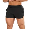 Shorts Masculino Treino Muscular Zíper Invisível Abertura Virilha Corrida Ao Ar Livre Curto Verão Calça Elástica de Secagem Rápida Moletom Roupas