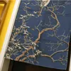 Curtain Chinese Style Flower And Bird Pattern Door Japanese Noren Half Kitchen Feng Shui