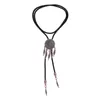 Bolo Ties Retro Style w stylu Retro Regulowane zachodnie krawat dla Cosplay Birthday Akcesoria HKD230719