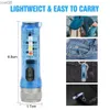 Headlamps New Mini Pocket usb rechargeab Keychain D Flashlight high quality super ray 400 lumens torch with SST20 D Warning light HKD230719