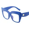 サングラスメガネフレーム女性特大の正方形のヴィンテージクリア眼鏡フレームラグジュアリーブランドコンピューターアイウェア230718
