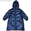 Casaco de penas coreano inverno jaqueta infantil à prova d'água com capuz casaco para meninas 3-12 anos parca infantil conjunto Z230719