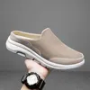 Slippers 2023 Mannen Casual Muilezels Mesh Ademende Platte Slippers Zomer Paar Schoenen Grote Maat Loafers Mode Schoenen Mannen Straat slippers L230719