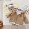 Mantel Reversible Babyjacke Bär Baumwolle Kapuze Kinderjacke Mädchen Junge Kleidung Lässige Kinderjacke 1-6Y Z230720