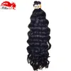 Derin Kıvrımlı Bakire Brezilya İnsan Örgü Saç Toplu NO ATI REMY SAÇ MİKRO BRAIDS 3 Paket 150gram303s