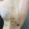 Luxe ketting Designer armband vrouwelijk roestvrij staal paar hart V gouden zilveren ketting hanger sieraden nek geschenken voor vriendin accessoires groothandel