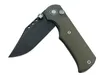 TWOSUN Zakmes 7.28 inch Met D2 Blade titanium bolsters TC4 + linnen / Grijs Micarta Survival Outdoor Camping Tool TS338