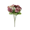 Decorative Flowers 1 Bunch Beautiful Simulation Flower Clear Texture Artificial Realistic Looking
