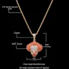 Pendentif Colliers Clown Joker Stephen King's It Horror Collier CZ Zircon Hip Hop Bijoux Iced Out Chaînes Cadeau Cosplay Accessoires