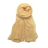 Scarves Cross-Border Pure Color Pearl Chiffon Flat Pleated Stitching Lace Crumpled Toe Cap Scarf Shawl One Piece Drop
