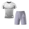 Fatos de treino masculinos Pearly Gates Conjunto de agasalho de marca masculina T-shirt Shorts Conjuntos de roupas esportivas de verão Calças de jogging Streetwear Harajuku Tops Camiseta