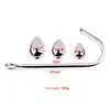 Stainless Steel Anal Hook Small Medium Large Ball Head for Choose Butt Plug dilator Metal Prostate Massager sexy Toy Male266z