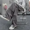 Men's Pants Hip Hop Tools Men Multi Pockets Cargo Women Famous Street Clothes Traditional Straight Loose Running Overa