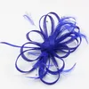 Wedding Headpieces Bridal Fascinator Hat Ruffles Flower Feather Party Women Girls Hair Clip Glitter Rhinestone Vintage Banquet Headpieces