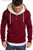 Sweats à capuche pour hommes Sweat-shirts à capuche avec bouton solide Sweat-shirts pour hommes 2023 Rappeur Hip Hop Pull à capuche Sweatershirt Vêtements masculins Sudadera Hombre T240123