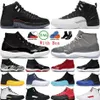 Klassiska basketskor 12S 12 Playoffs Sneaker Royalty Taxi Utility Grind University Gold 11s Shoe Cool Grey Bred Concord Blue Bright Citrus 11 Sneakers