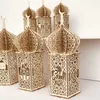 Décoration de bureau en bois Eid Mubarak artisanat en bois musulman lumières chaudes lanterne ornements pour Eid musulman Islam Ramadan fête 210610272e