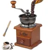 Ręczne młynki do kawy LMETJMA RETRO Manualna kawa młynek do kawy młyn z kawy z kawy szczotka do czyszczenia drewna maszyna kawy 230718