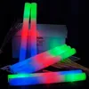 LED Light Sticks 12153060pcs bulk färgglada LED -glöd pinnar rgb led glöd skum stick cheer tube tube lampig födelsedag bröllop parti leveranser 230718