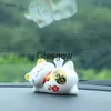 Interior Decorations Cute Solar Car Accessories Car Ornament Sleeping Lazy Cat Solar Decoration Creative Lucky Cat Cartoon Doll Car Interior Styling x0718