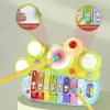 Baby Music Sound Toys Cartoon Baby Music Tangentboard Piano Drum Baby Music Toys and Music and Lighting Early Education Development Children's Toys 230719