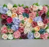 Blumen Wand für Hochzeit Blumen Hintergrund Seide Rose Pfingstrose Hortensien Blumen Wand Straße führende Blumen Event Party Supplies 22 LL