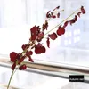 Dekorativa blommor 10st Artificial 4 Fork Dance Orchid Fake For Home Living Room Decoration Garden Wedding Flower Wall Arrangement