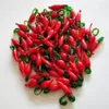 20mm 30mm perles de chalumeau piment rouge à la main pour bricolage pendentif collier bijoux poivron rouge perles de glaçure colorées 100pcs151e