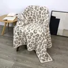 Filtar plysch ull soffa kast filt leopard tryck fleece för säng vinter varm flanell mjuk lyx faux päl täckning 230802