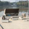Camp Furniture Minimalist Unique Design Outdoor Garden Canopy Sofa Sets In Modern Style