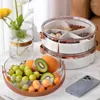 Plates Divided Serving Platter Dry Fruit Tray 5 Storage And Compartments For Parties Veggies Snack Nut