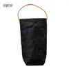 Gift Wrap Retor Christmas Year Solid Color Washed Kraft Paper Anti-dirty Environmental Reusable Red Wine Handcuffs Bag B151D