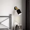 Wall Lamp Nordic Rotating Light Bedside Industrial Vintage Celebrity Aisle E27 Iron For Corridor