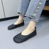 Dress Shoe's Casual Comfortable Flats Fashion Pu Leather Loafers 2023 SummerFall Care Shoes Round Head Cute Beige 230719