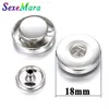 Charm Bracelets 10 Set Lote 18mm Snap Button Accessoris Findings To Make DIY Leather Bracelet SexeMara Snaps Jewelry291c