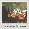 Arte astratta contemporanea su tela Paesaggio Natura morta con frutti 1880 Paul Cezanne Dipinto dipinto a mano