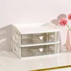 Scatole portaoggetti Organizer da scrivania per trucco Scatola cosmetica di grande capacità Scatola per gioielli in plastica Articoli vari