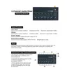 Наушники наушников 6channel Portable Stereo Sound Mixer Professional Multichannel Mini Line 230719