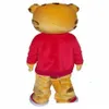 2019 Hoge kwaliteit cartoon Taarten Daniel Tiger Mascot Kostuum Daniele Tiger Mascot Kostuums309p