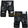 Luxus Herren Casual Jeans Shorts Männer Design Ripped Distressed Denim Biker Shorts Männlichen Hip Hop Rock Kurze Pants2256