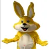 Images réelles de haute qualité Deluxe lapin jaune Bugs Bunny costume de mascotte Costume de personnage de dessin animé taille adulte 298d