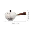 Dinnerware Sets Loose Leaf Tea Cup Small Teapot Rotating Old Fashioned Kettle Making Wood Ceramic Teaware Delicate Office