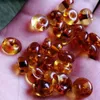 Pietre preziose sciolte Perle di ambra naturale del fiore del Baltico per la creazione di gioielli Collana di braccialetti fai da te Ambre floreali Accessori di perline di abaco Gioielli