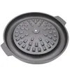 Cast Iron BBQ Tools Non-Stick Barbecue Plate 32cm Water Fried Meat Barbecue Pan Dual-Purpose Pot 027-2360W