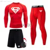 Men's Tracksuits Men's Compression Fit Tights 3pcs sets Sportswear GYM traning Clothes Suits Quick dry work out Fitness jogging Sportswear male J230720